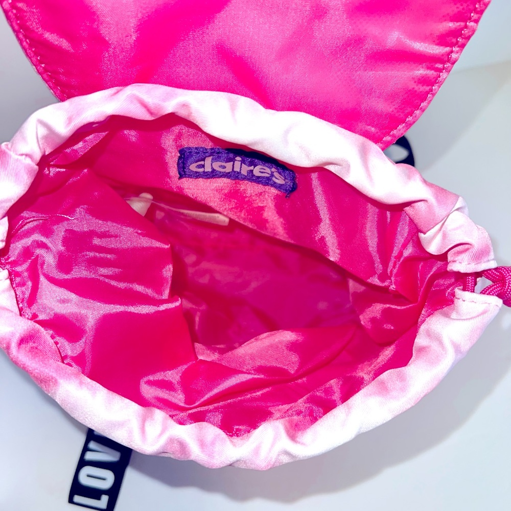 NEW GIRL’S PINK/WHITE CLAIR’S CROSSBODY BAG - Picture 7 of 7